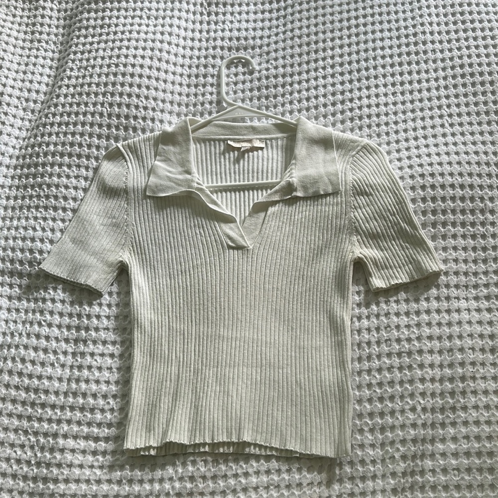Cotton Candy LA Collared Sweater